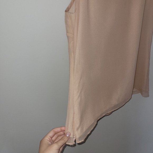 Milly new York aso gossip girl - blush rose silk top - Picture 6 of 7